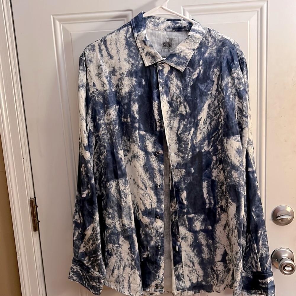 Casual linen button-down shirt